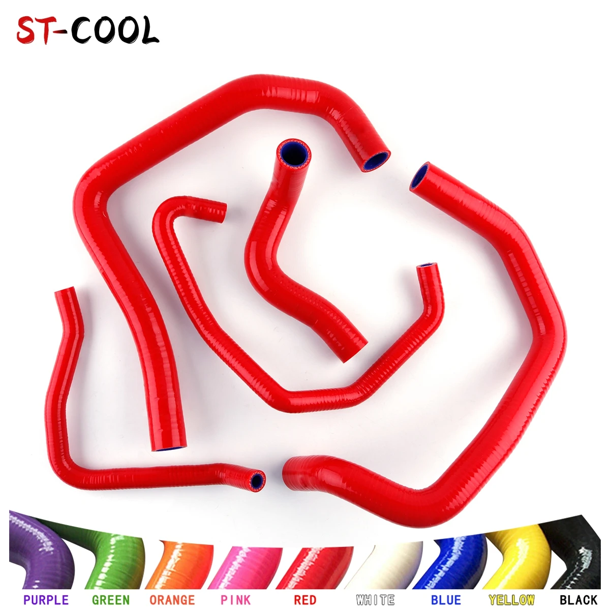 For 2005-2006 Kawasaki Ninja ZX6R ZX 6R 05 06 Radiator Silicone Hoses Tubes Kit Piping 5Pcs 10 Colors