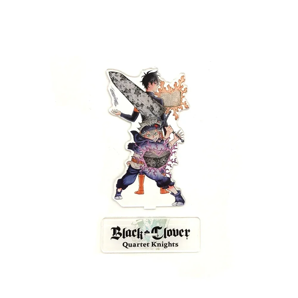 Estatuetas acrílicas de salto de Asta Yuno, decoración de escritorio, adorno para tarta, anime