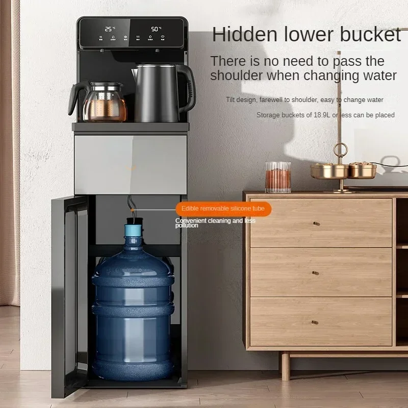 Hot SalesWater Dispenser With Downward Water Tank And Dual Temperature Dual Display Double Outlets Vertical Smart Tea Bar Machin
