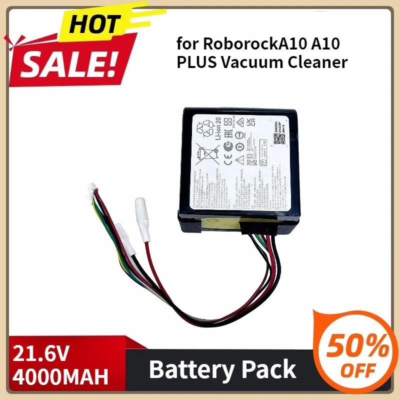 

For Lithium Battery for RoborockA10 A10 PLUS Vacuum Cleaner 21.6V 4000MAH