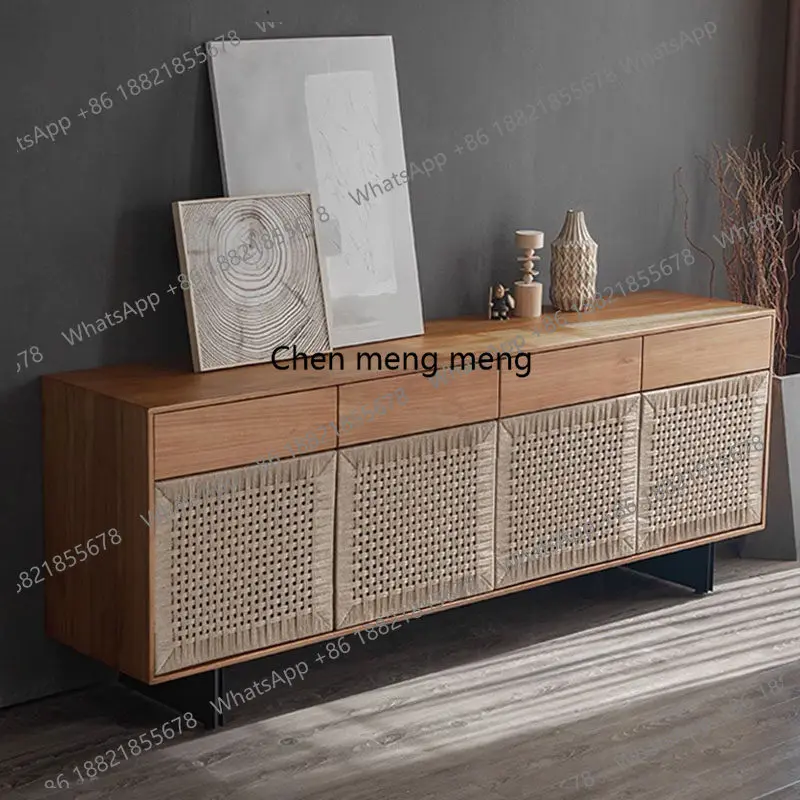 TV cabinet, furniture porch cabinet, old teak all solid wood, dining side cabinet