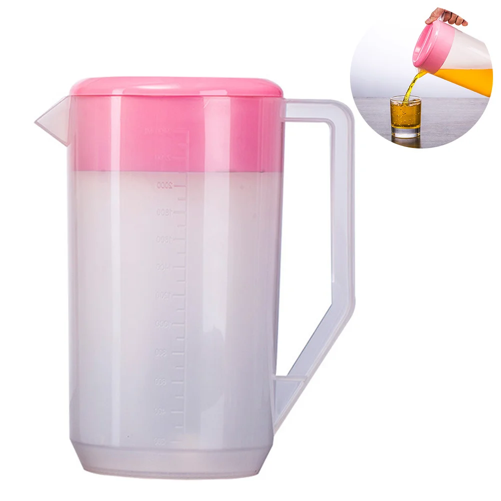 

4000Ml Cold Water Pitcher Plastic Beverage Jug Heat Resistant Bpa Free Large Capacity for Juice Iced Tea Lemonade Refrigerator
