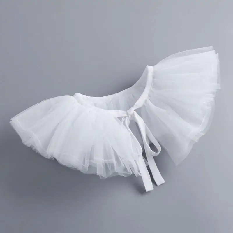 50LE Dasi Retro Kerah Ruffled Ruffled untuk Kostum Usia Victoria dan Cosplay Halloween Accessory Versatile Collar