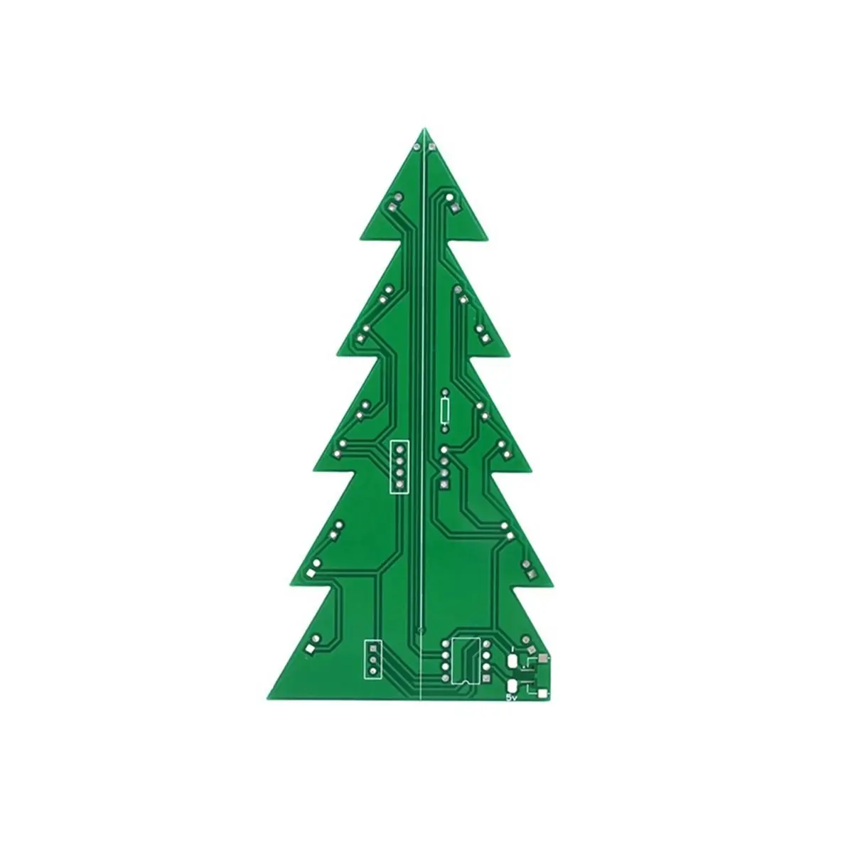 RECOMENDAR】3D Christmas Tree DIY Kits Yellow LED Flashing Tree DIY Kit 3D Christmas Tree for Soldering Practice Learning