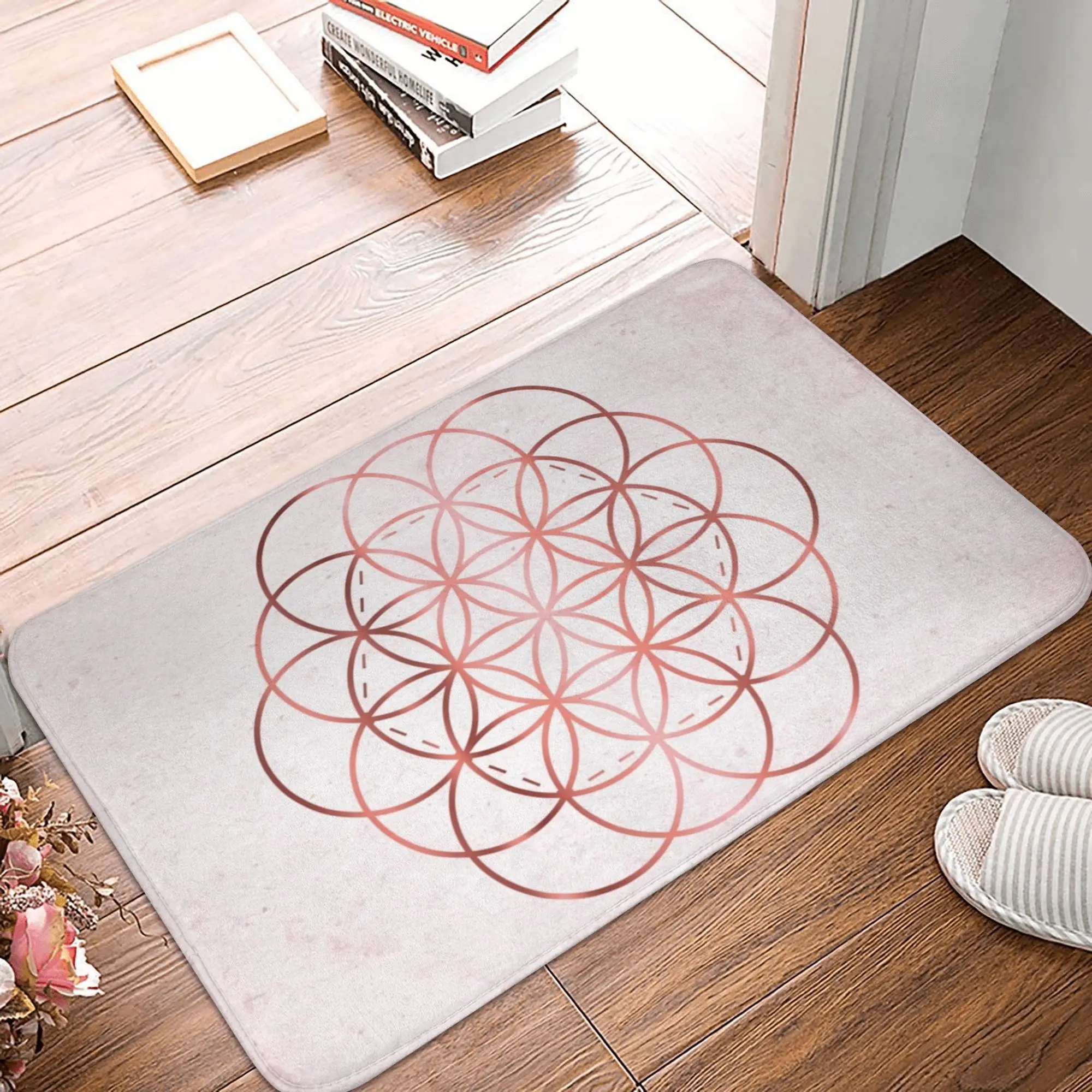 

Flower of Life Non-slip Doormat Floor Mat Washable Carpet Rug for Kitchen Entrance Home Bathroom Living room Footpad Mats