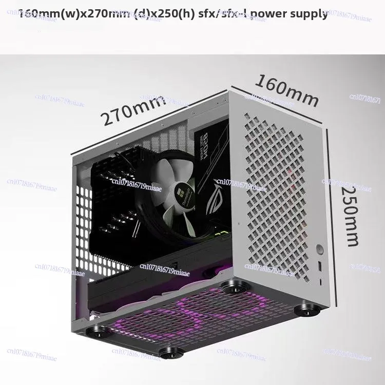 Compact Small and Medium Main Board SFX Small Power Supply in-line Graphics Card Desktop Side Through Mini Chassis
