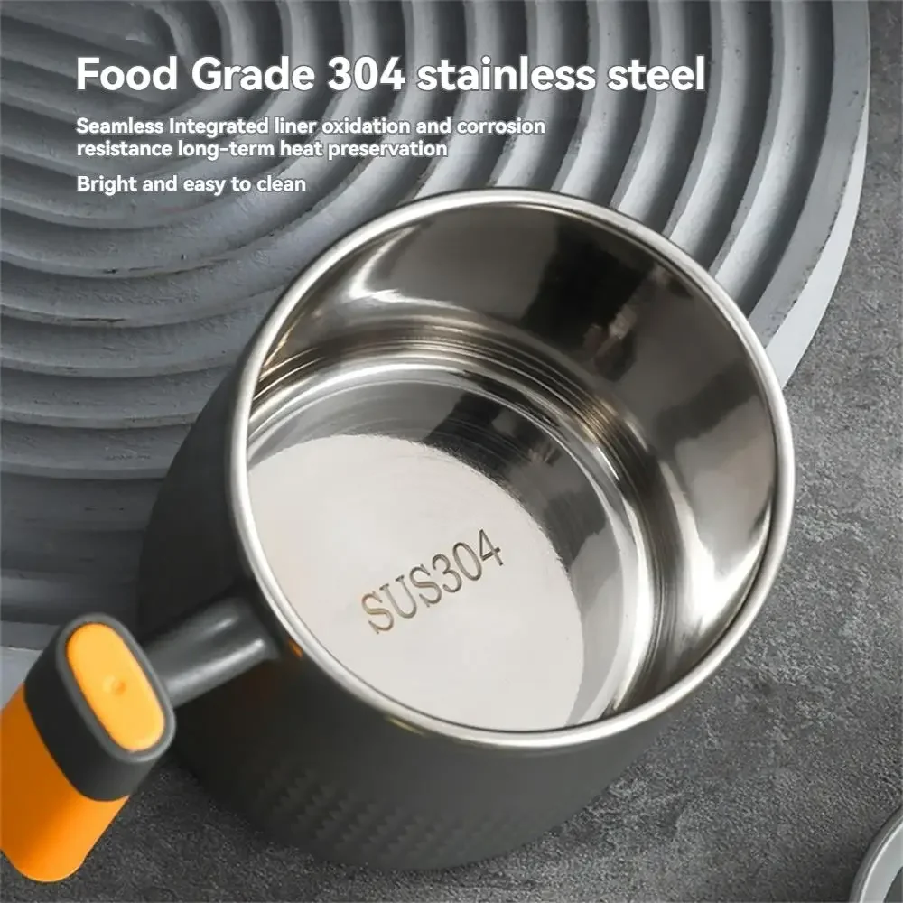 

304 Stainless Steel Household Kitchen Coffee Products Shell Double Wall Coffee Insulated Vup with Handle and Lid Hot