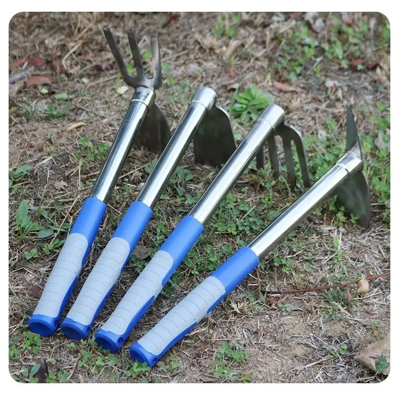 Multifunctional Stainless Steel Dual-purpose Hoe Farm Tools Farming Vegetables Digging Soil Weeding Flowers  Artifact Rake