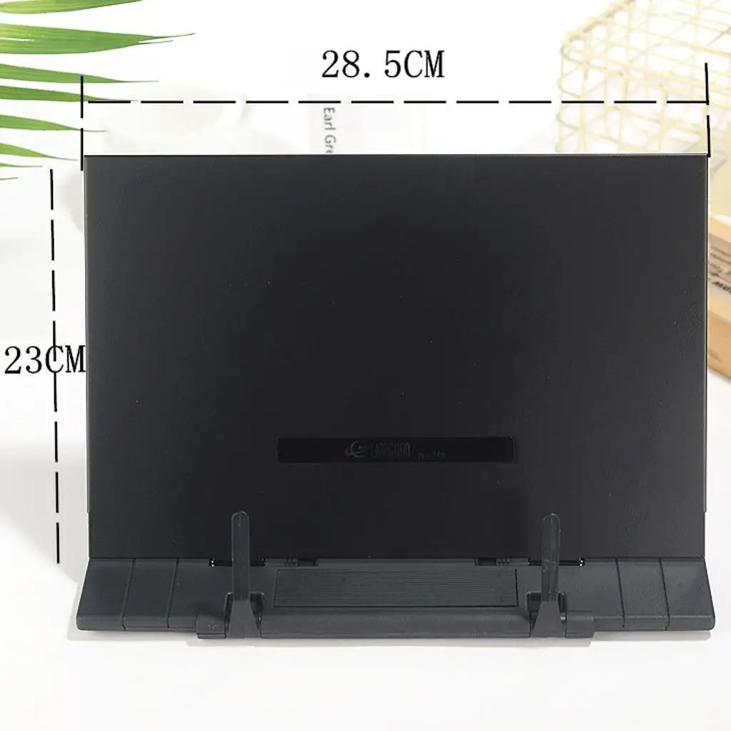 Universal Iron Music Book Holder Foldable Adjustable Stand with Page Clips for Musicians Cooking and Reading