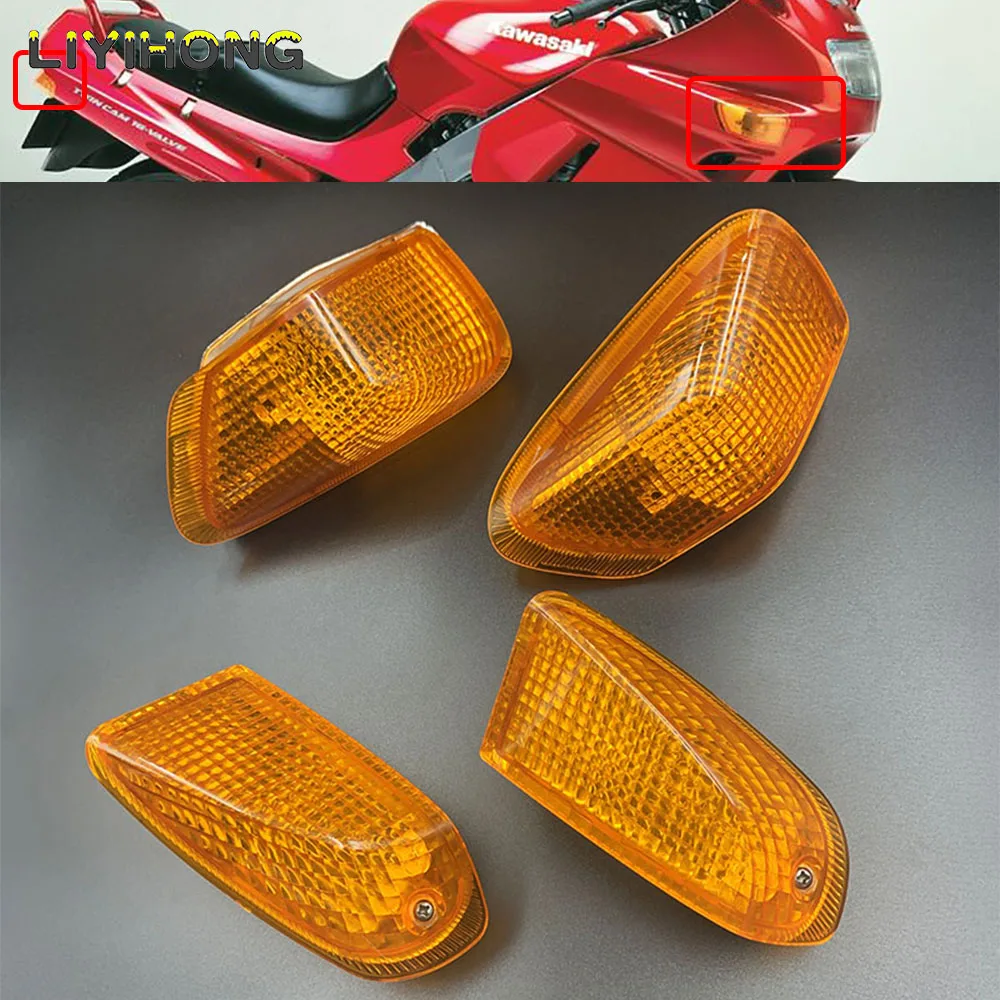 

Turn Signal Indicator Lamp Light Housing For KAWASAKI ZZR 400 ZZR400 1990 1991 1992 1993 Lampshade Lens Motorcycle Accessories