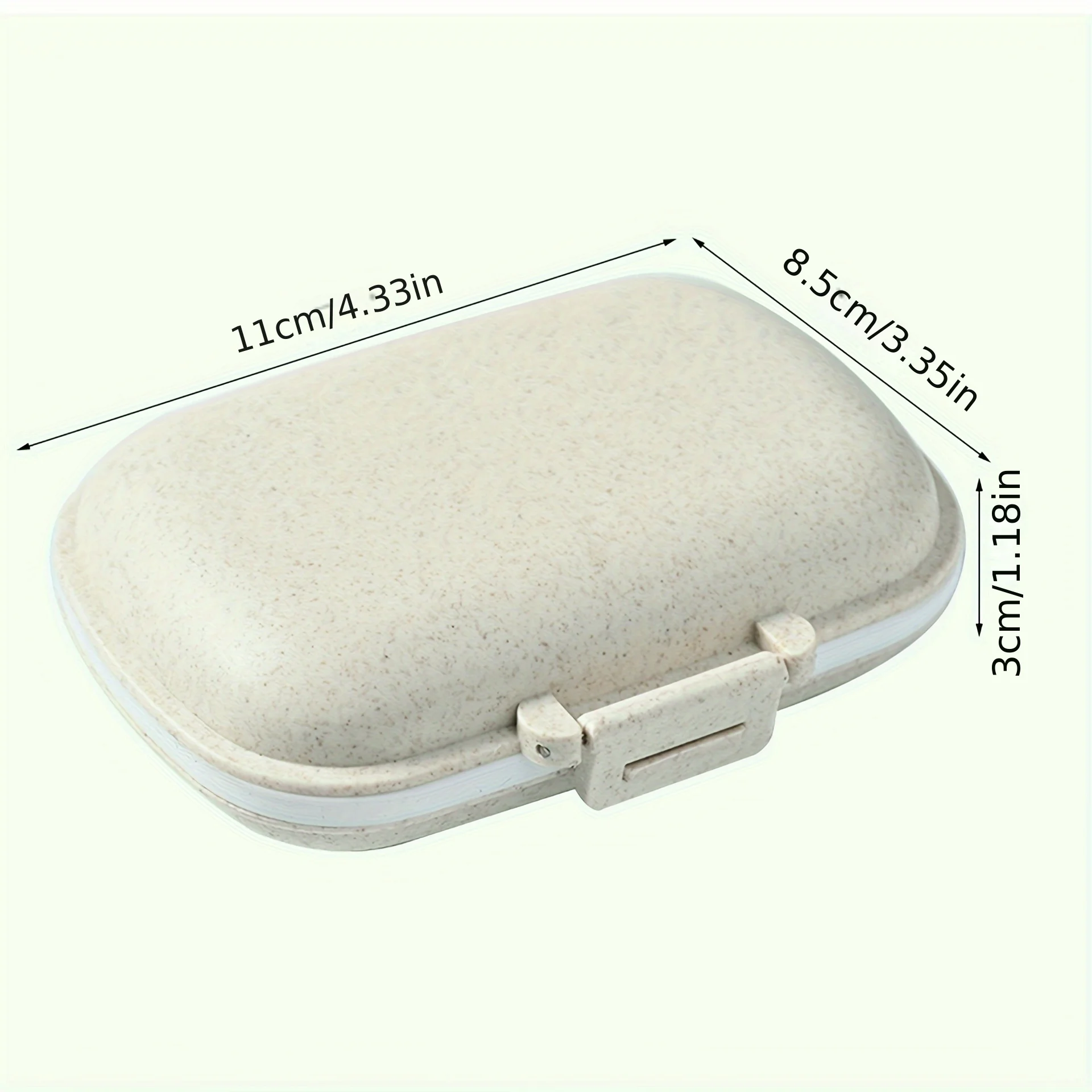 Portable pill box, High-Quality travel pill box with compartments, compact daily pill box dispenser