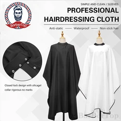 Professional Silicone Collar Buckle Barber Apron Waterproof Hairdressing Cape Barber Cloth Coat for Salon Barbershop Tools