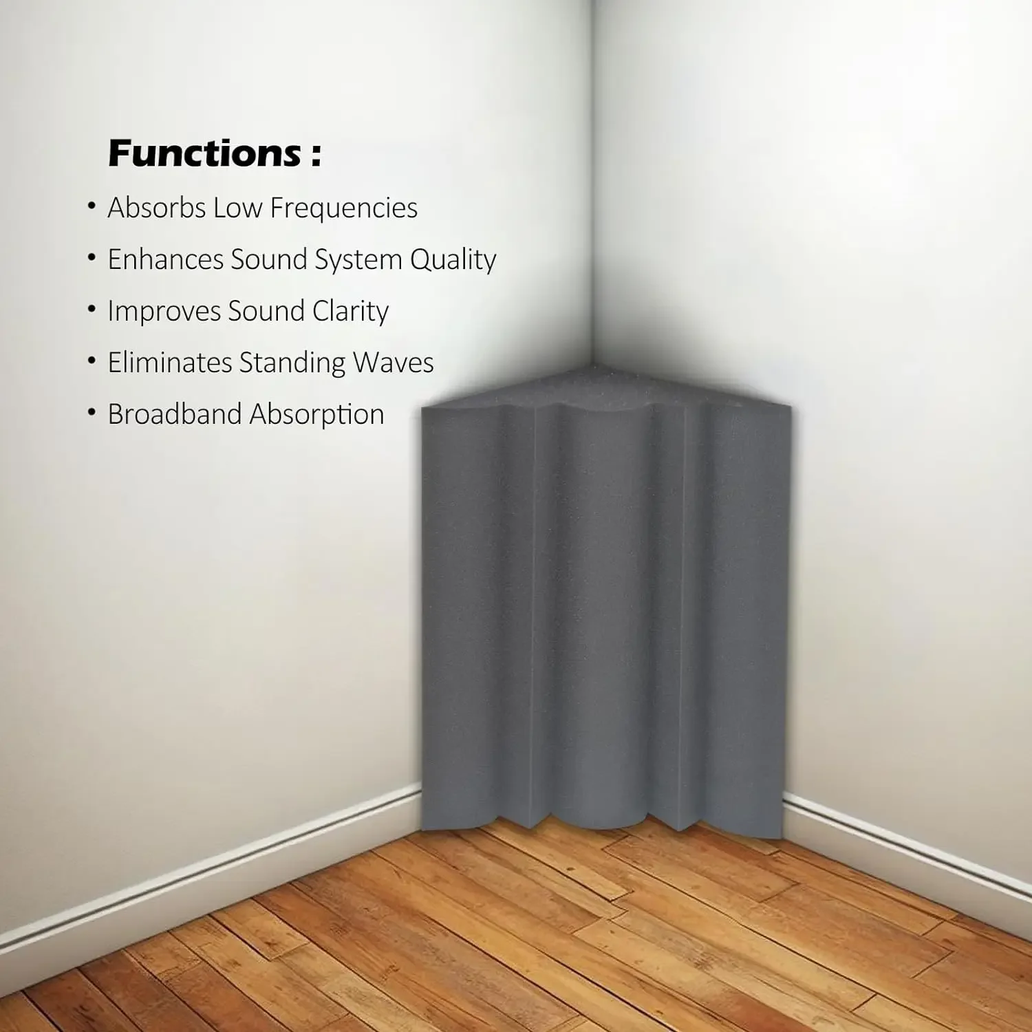 2Pack 30x30x50cm Bass Trap Acoustic Soundproof Foam Large Size Sound Absorption Studio Corner Foam For Home Ktv Bar