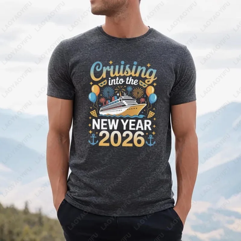 المبحرة في العام الجديد 2026 الجرافيك الإبداعي المحملة تتجه مهرجان الأسرة كروز حفلة للجنسين الترفيه الكبار القطن بلايز #3