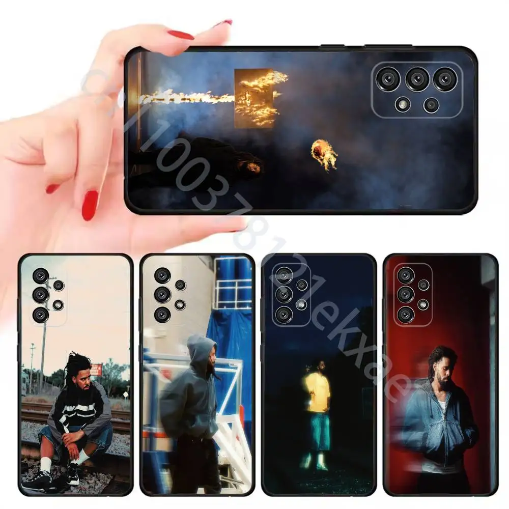 J-J Cole The Fall Off Phone Case For Samsung Galaxy A13,21s,22,31,32,52,53,71,80,A91 Soft Black Cover