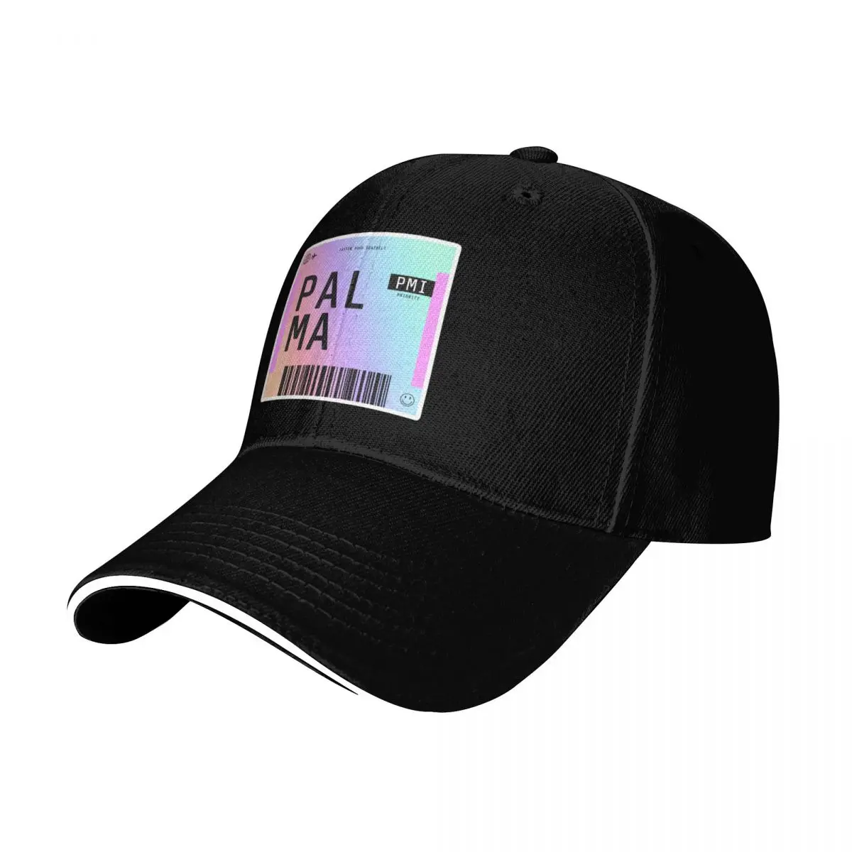 Palma Boarding Pass PMI Rainbow Gradient Baseball Cap Outdoor Golf Running Hiking Summer Beach Travel Streetwear Hip Hop Trendy