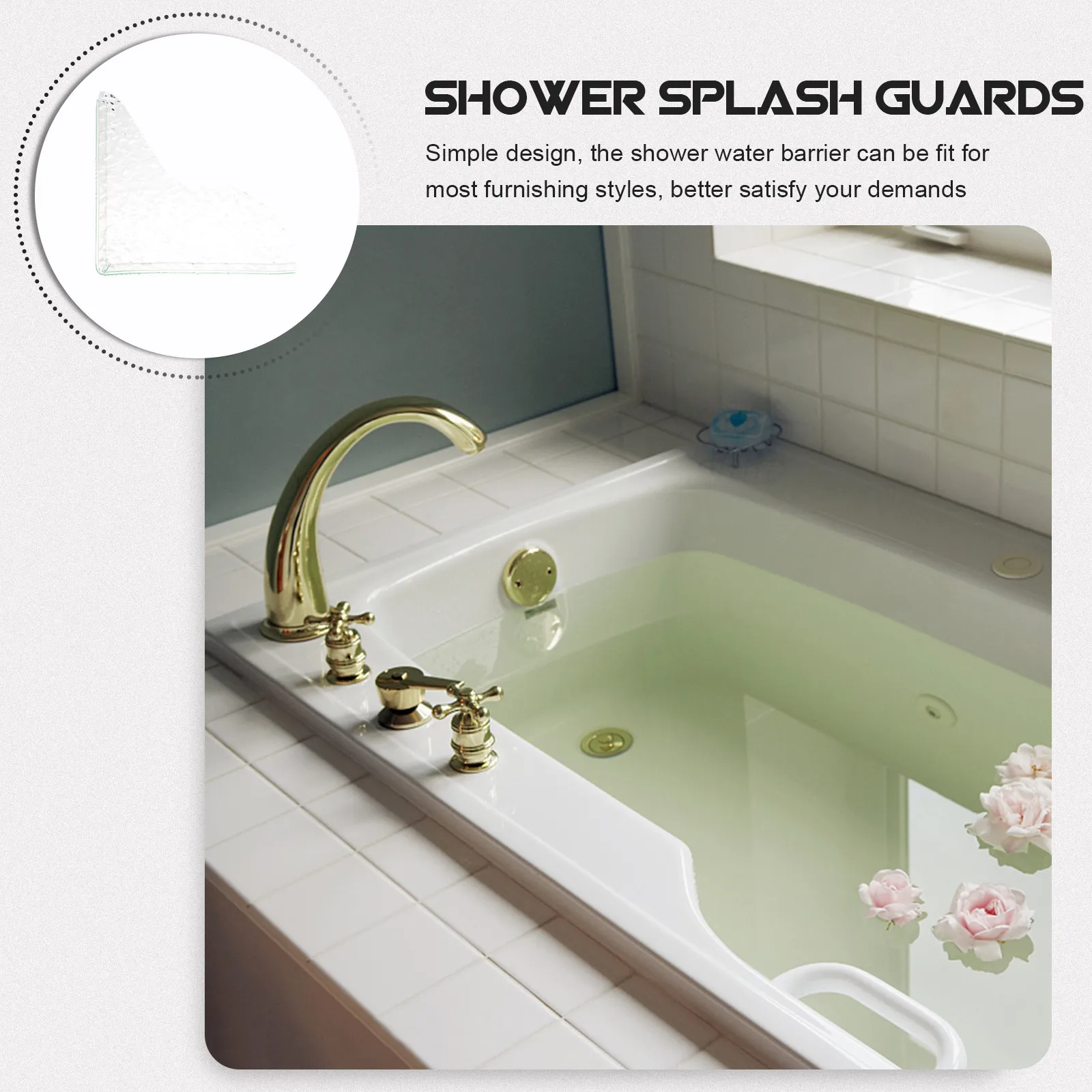 2Pcs Shower Thresho…