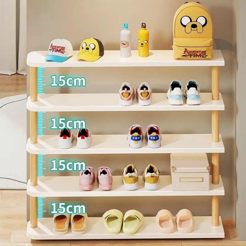 Custom Children's Shoe Rack-Specific Small Shoe Cabinet Corridor Hallway Home Entrance Narrow Wooden Storage Rack