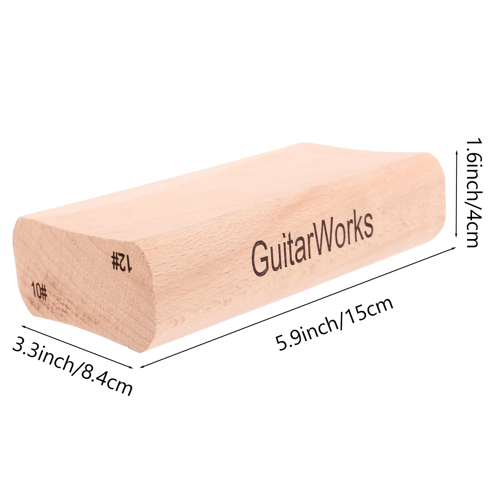 Radius Sanding Blocks for Guitar Bass Fret Wire Leveling Fingerboard Luthier Tool Dual Purpose