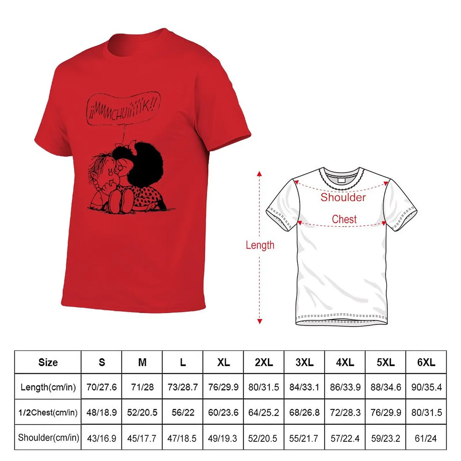 New Mafalda, little brother T-Shirt black t shirt man clothes anime T-shirts for men cotton