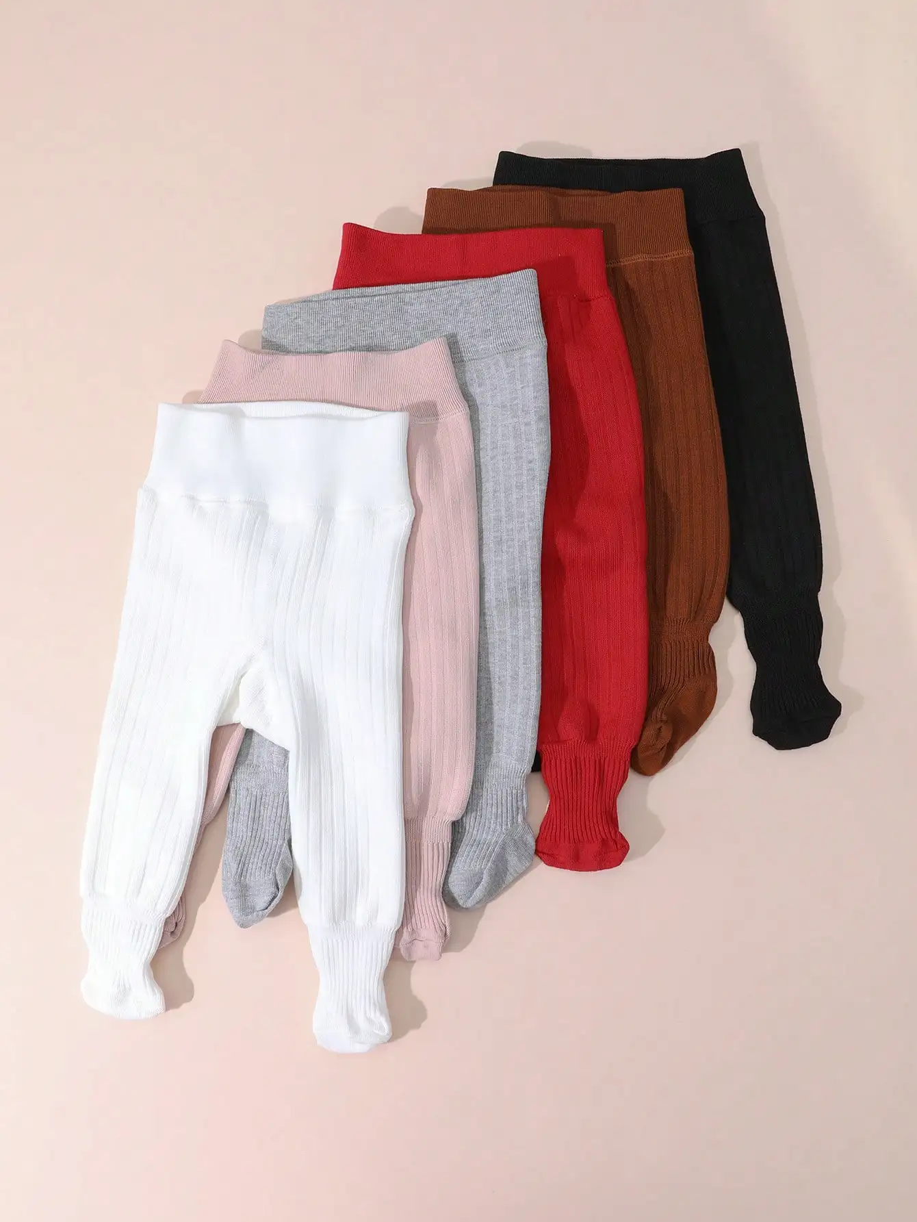 1 Stück Kinder Mädchen Fleece-Strumpfhose, dick, einfarbig, mit vertikalen Streifen, Thermounterwäsche, 0-9 Jahre, Herbst/Winter, warm, für den täglichen Gebrauch im Freien, Leggings. – Detail 3