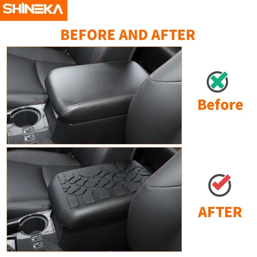 Imagen 2 del producto SHINEKA-cubierta de reposabrazos para consola central de coche, accesorios interiores para 4Runner 2010 2011 2012 2013 2014 2015 2016 2017-2023