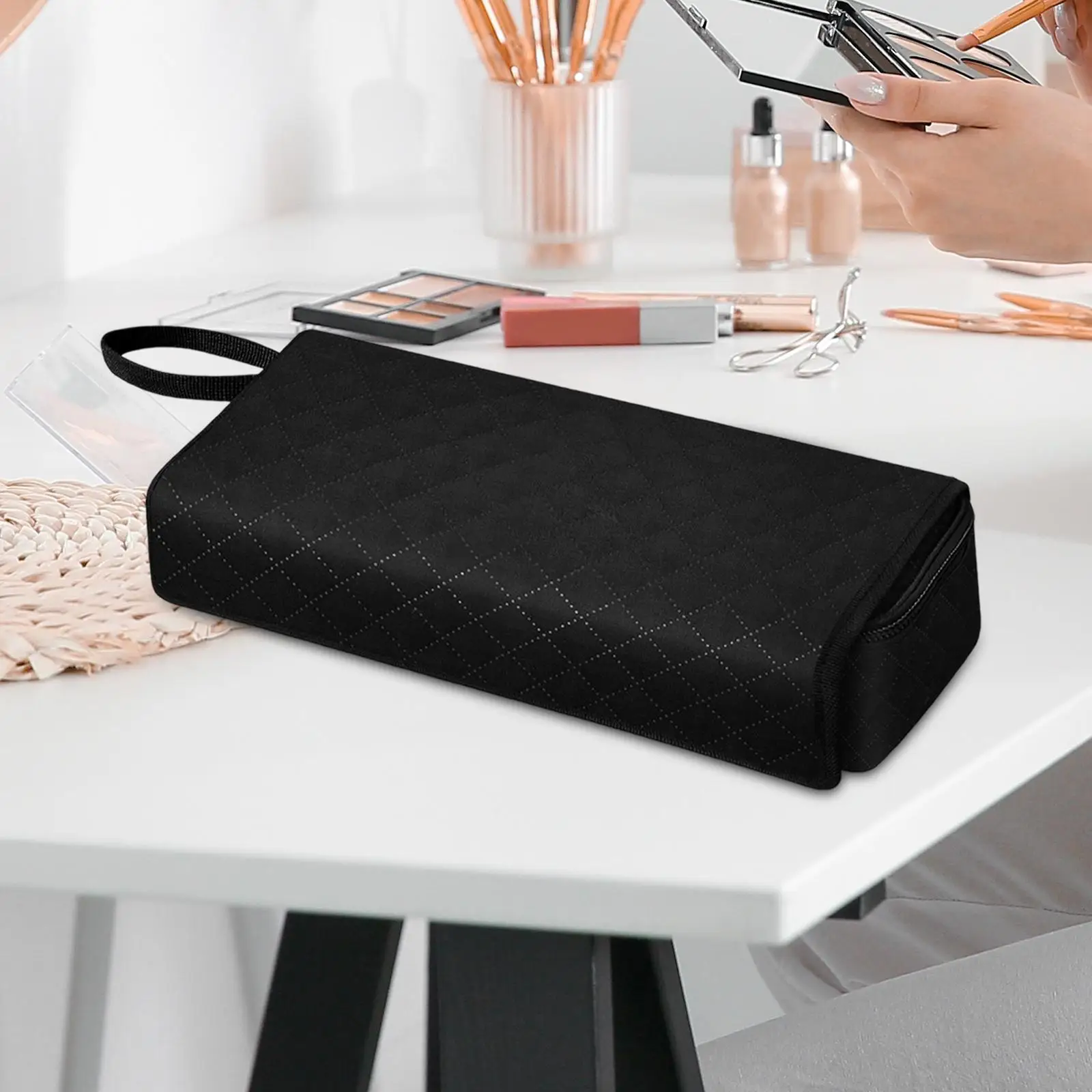 Hair Tools Travel Bag Straightener Curler Storage Bag Heat Resistant Mat Hairstyling Equipment Pouch for Straighteners Salon
