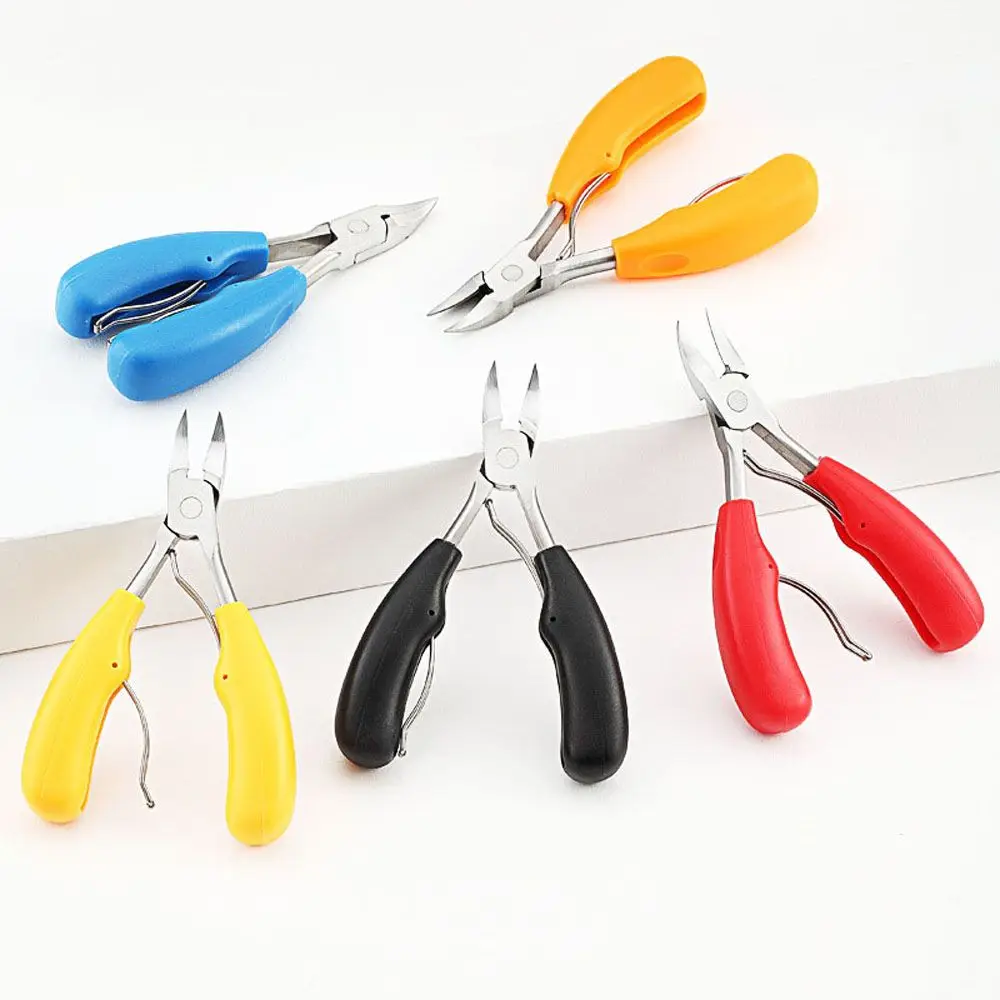 Rubber Handle Nail Art Care Trimmer Edge Cutter Nail Clipper Scissor Nail Cuticle Nippers Callus Shavers Nail Cutter