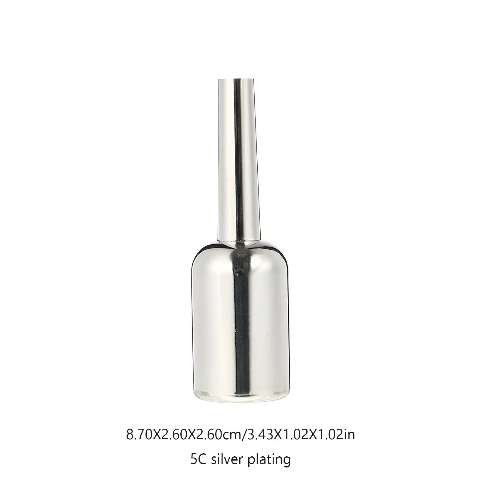 5C Silvering Trumpet Mouthpiece British Style Heavy Type Instrument Part Premium Quality Replacement Accessory for Trumpeter