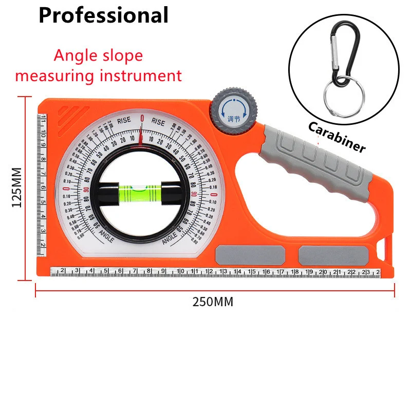 Magnetic Angle Slope Universal Bevel Protractor Angle Level Declinometer Angle Feet Foot Slope Meter Measuring Instrument