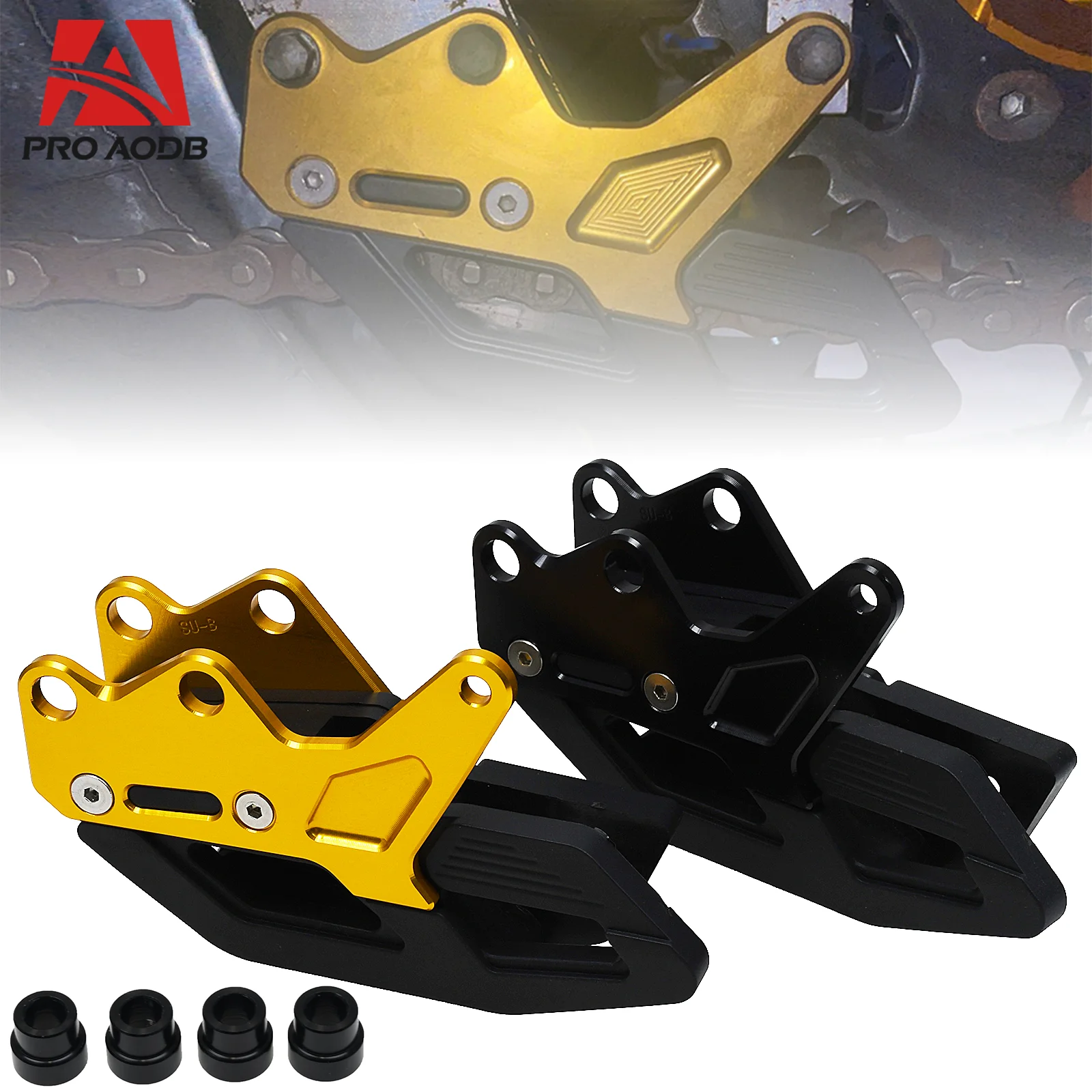 CNC TPU Rear Chain Guide Guard For SUZUKI RM125 RM250 RMZ RM-Z 250 450 DRZ DR-Z 250 400E 400S 400SM RMX 450Z Pit Bike Dirt Bike