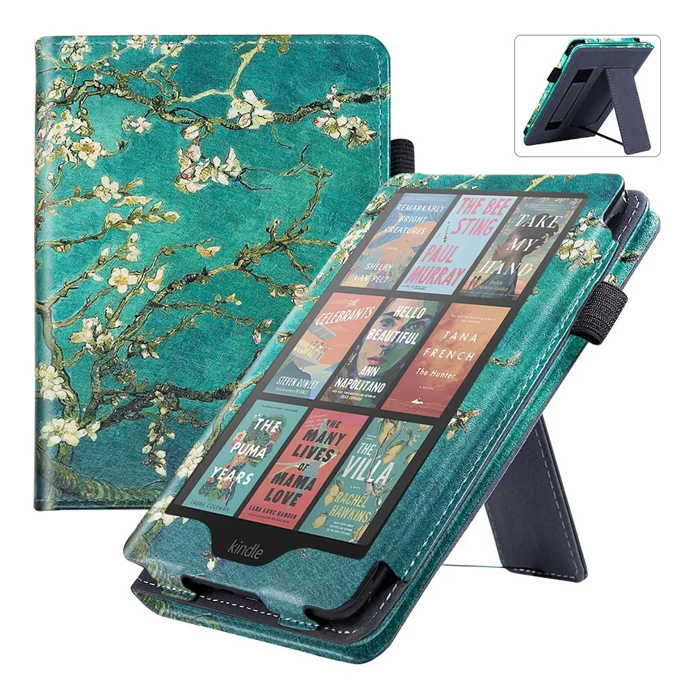 

Hand Strap 7 Inch EReader Case Auto Sleep/Wake Smart Folio Funda for Kindle Paperwhite 2024 12th Gen/Colorsoft Signature Edition