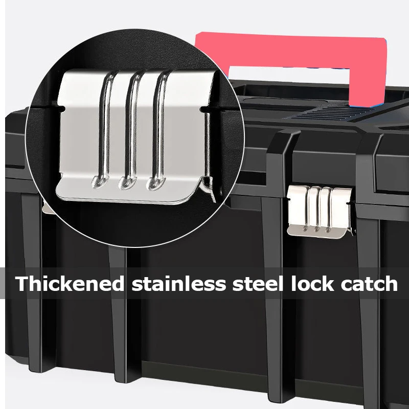 Multi Size Tool Box ABS Plastic Military Tool Case Organizer Box Portable Car Empty Tools Storage Box Suitcase for Mechanic