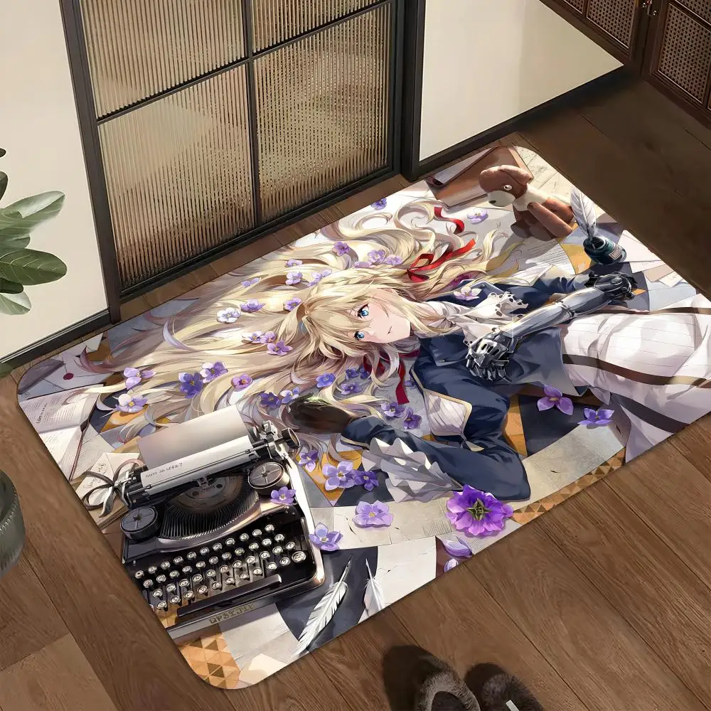 Evergarden Floor Mat Welcome Mat Entrance Doormat Balcony Bathroom Floor Mats Non-slip Rug Bedroom Carpet