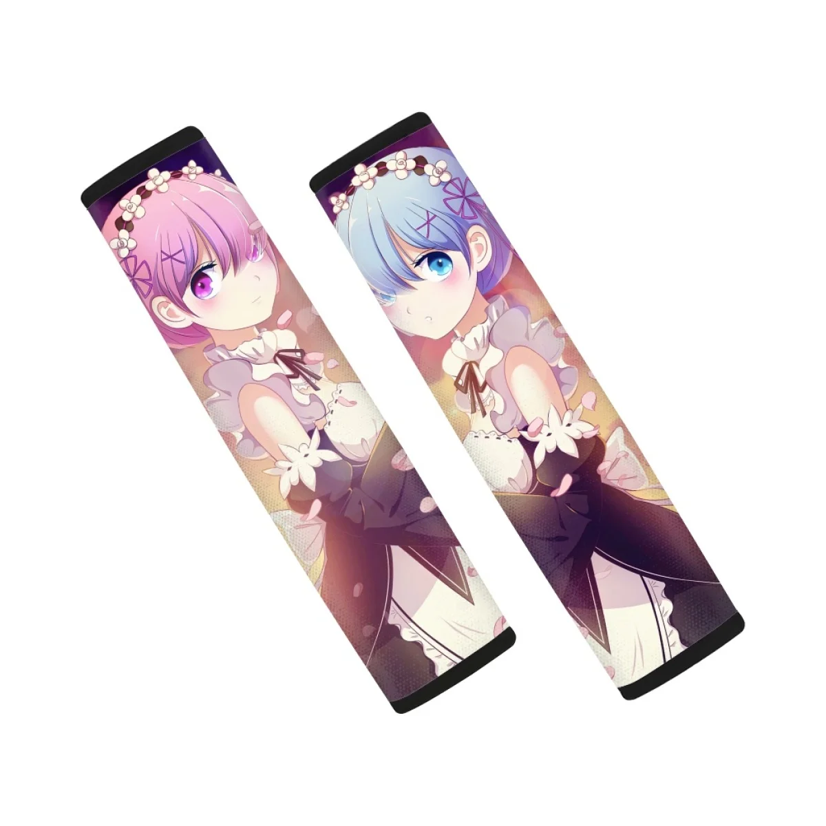 

Anime Re Zero Ram and Rem Print Car Accessories Elastic Seat Belt Covers Protect for Child Adults Driver Durable Car Accessories
