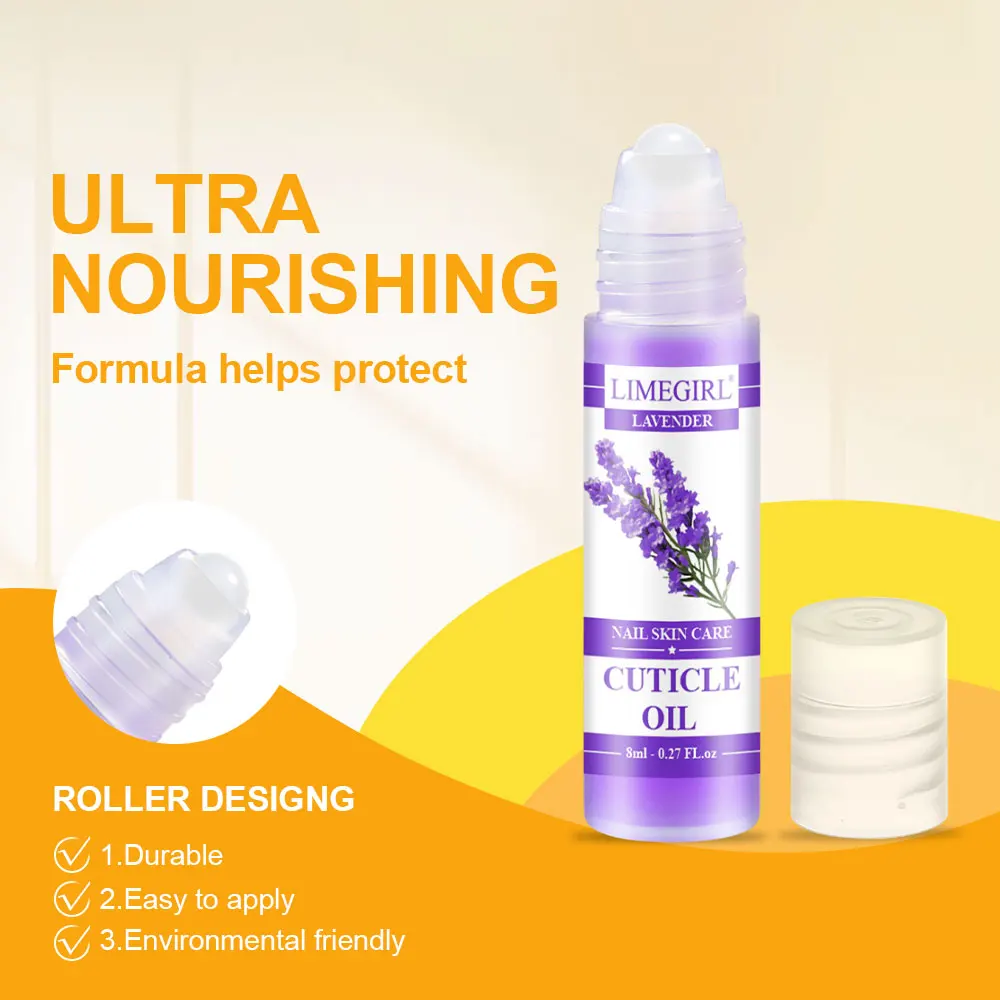 LIMEGIRL 8 ml Nagel Voedingsolie 6 Geuren Nagelverzorging Nagelriem Reparatie Olie Hangnagel Preventie Voedende Huid Remedie Nagellak