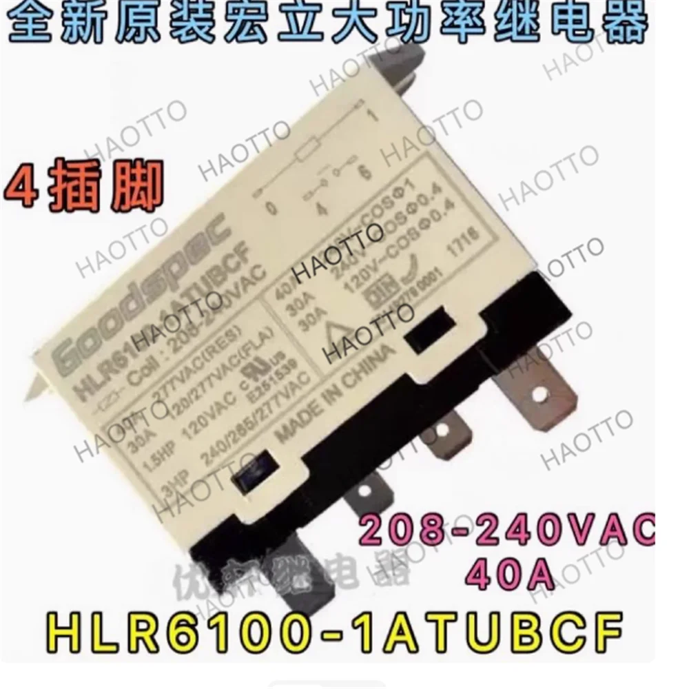 

реле HLR6100-2ATNBCF HLR6100-2ATUBCF 208-240 В переменного тока 30 А 6-контактное