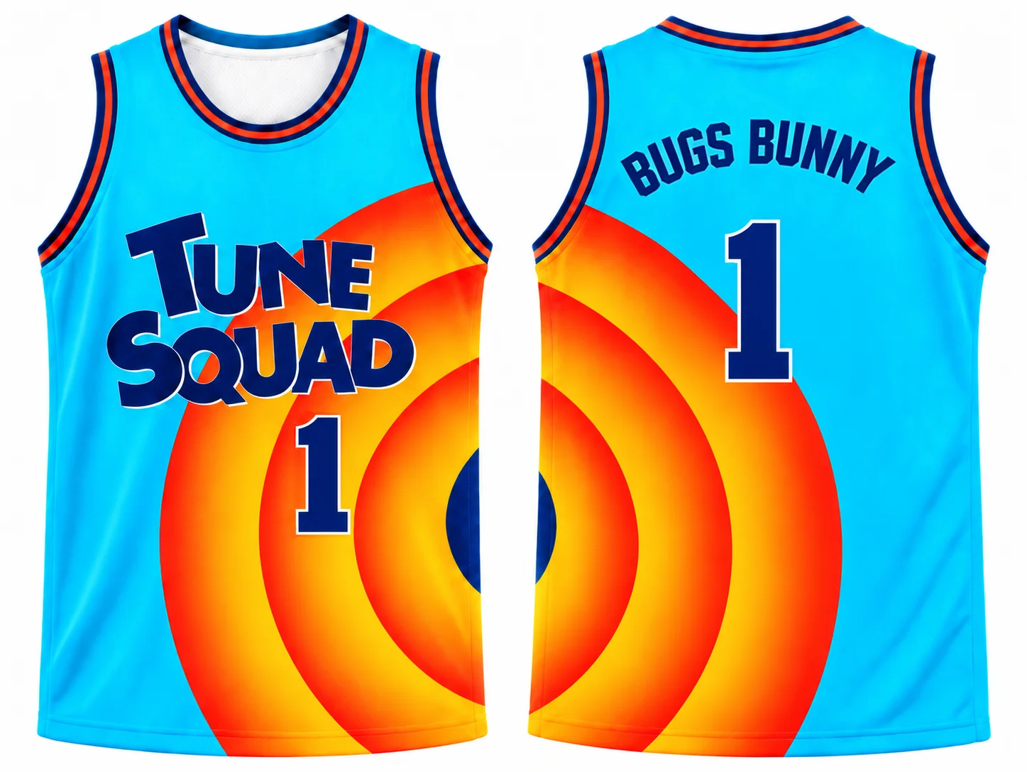2026 New Looney Tunes Space Jam 2 Tune Squad Basketball Jersey Bugs Bunny Daffy Duck Taz Tweety Kids Adults Unisex Tank Top
