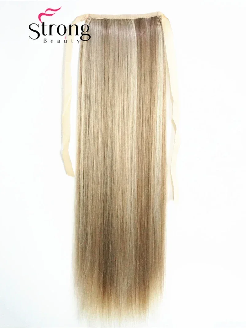 StrongBeauty 22inch Long Straight Wrap Around Ponytail Hair Extension Synthetic 140-150g  COLOUR CHOICES