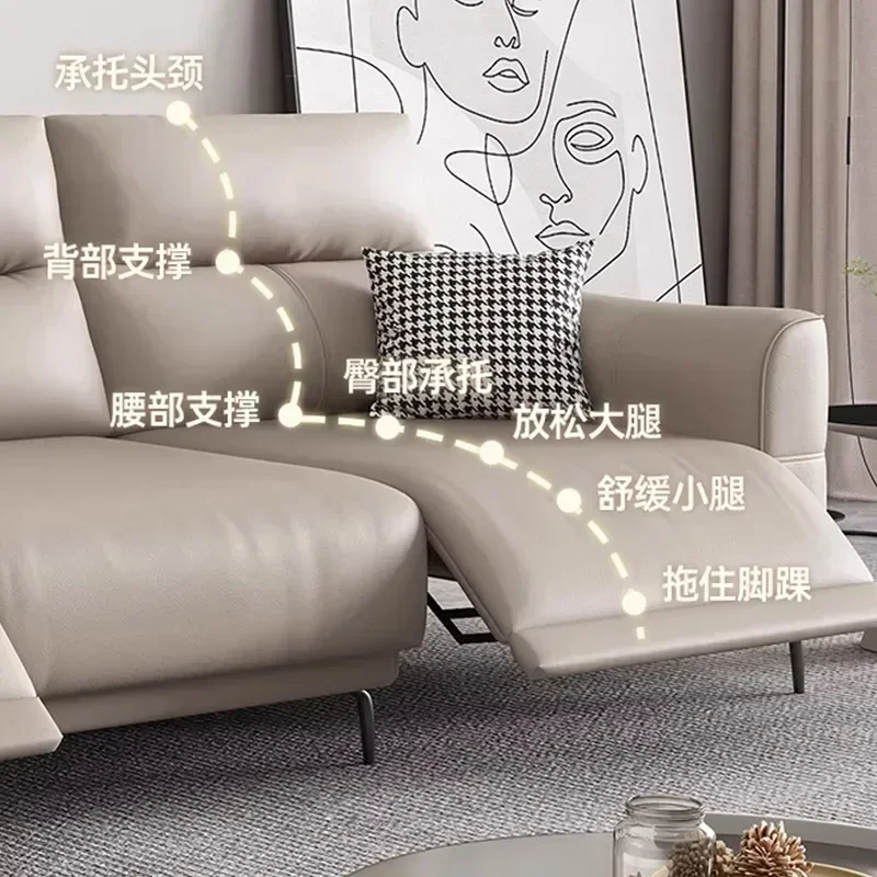 Living Room Reclining Sofas Lazy Sectional Leather Puffs Electric Accent Reclining Sofas Modular Sedia Gamimg Salon Furniture