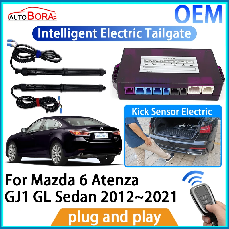 ZhuCamX Intelligent Electric Tailgate Automatic Lifting Kit Remote Control Opener for Mazda 6 Atenza GJ1 GL Sedan 2012~21