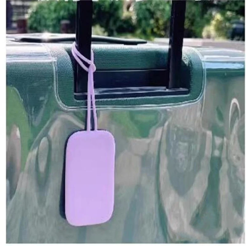 Simplified New Silicone Luggage Tag Boarding Tag Luggage Check-in Tag Name Anti Loss Hanging Tag Bus Card Cover Hanging Tag