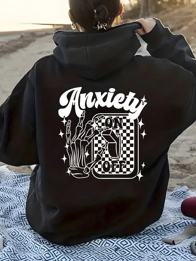 

2025 Autumn and Winter Hooded Sweatshirt Loose Fit Pullover Hoodie Kangaroo High-end Luxury Is for Both Men and Women Top Y2k