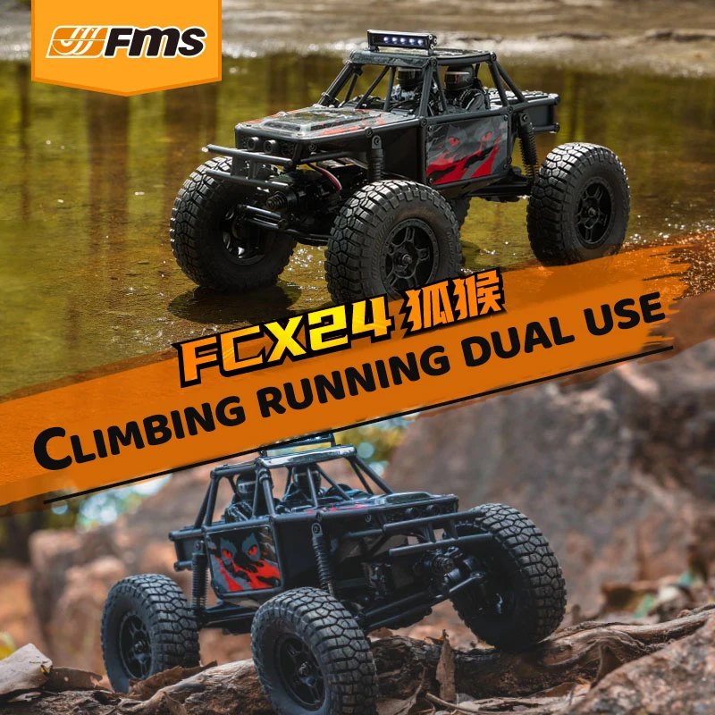 New Series Fms Fcx 1/24 Lemur Remote Control Model Two Speed Variable Four-Wheel Drive Off-Road RC Climbing Desktop Model