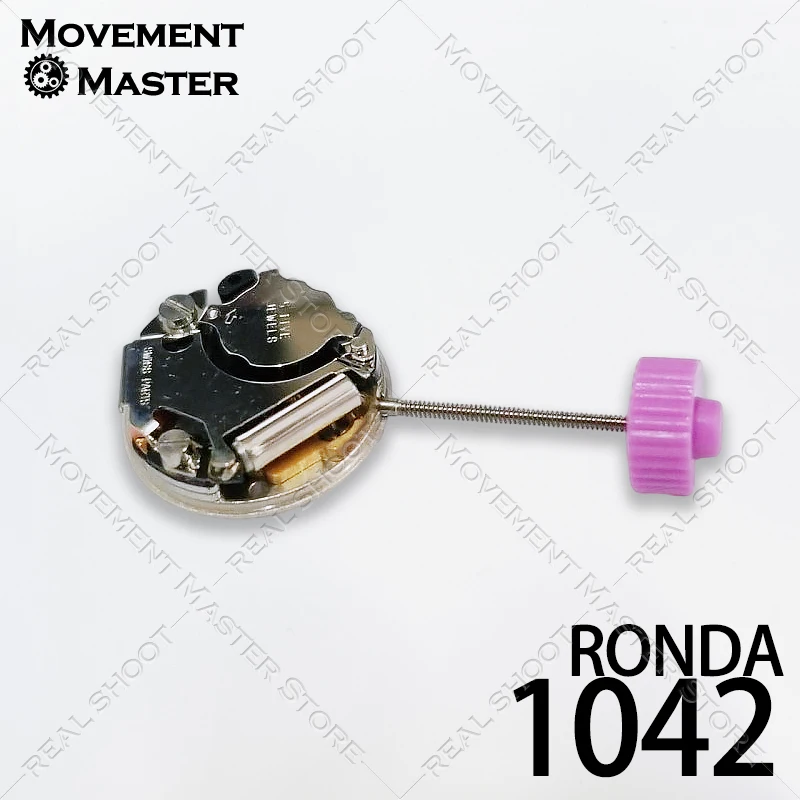 กลไกนาฬิกาควอตซ์รอนดา 1042 ขนาดเส้นผ่านศูนย์กลาง 10.4 มม. แบบ 2 เข็ม หมายเลข แบตเตอรี่ 335 สำหรับซ่อมและอะไหล่ทดแทน