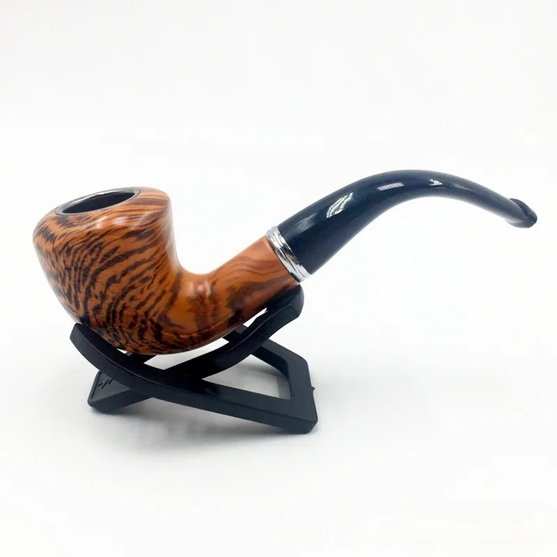 

Tiger Pattern Pipe Set with Imitation Wood Finish and Exquisite Gift Packaging Tobacco Accessories