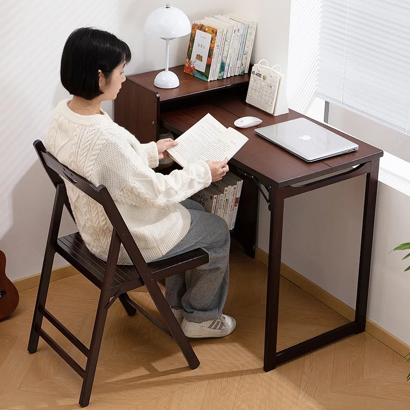 Household simple folding table small apartment children's folding desk writing table against the wallremovablebedroom studytable