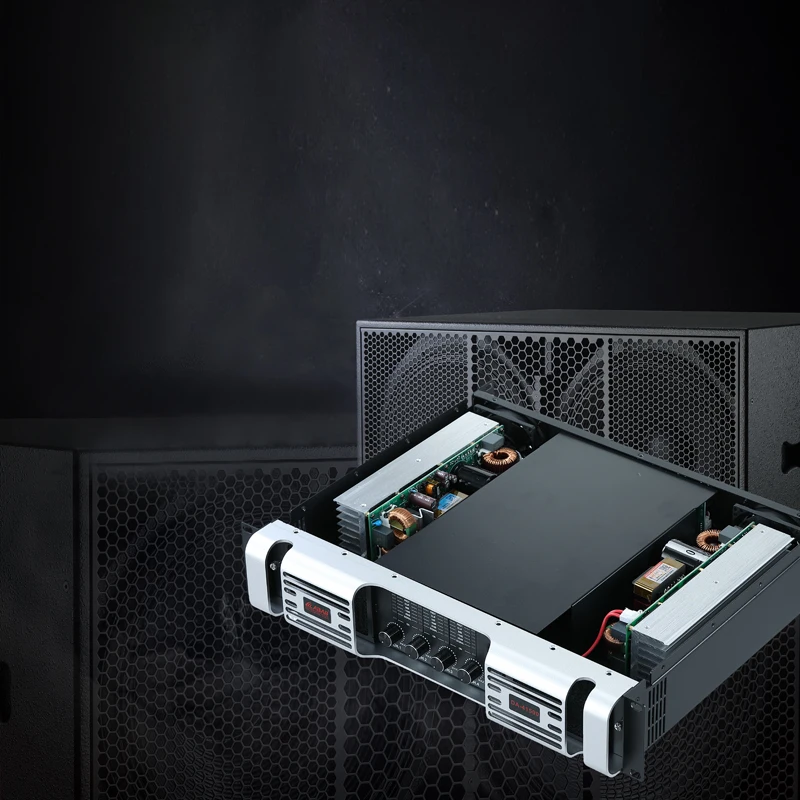 ODM/OEM Professional 1300W 2-Channel Power Amplifier Custom Class D Metal Shell Speaker
