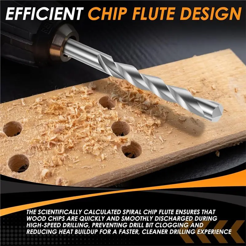 ABSJ-Drywall Router Bits 10Pcs 3/16" Guidepoint Cutting-M2 Speed Steel Cutout Tool Spiral Saw And Power Tools