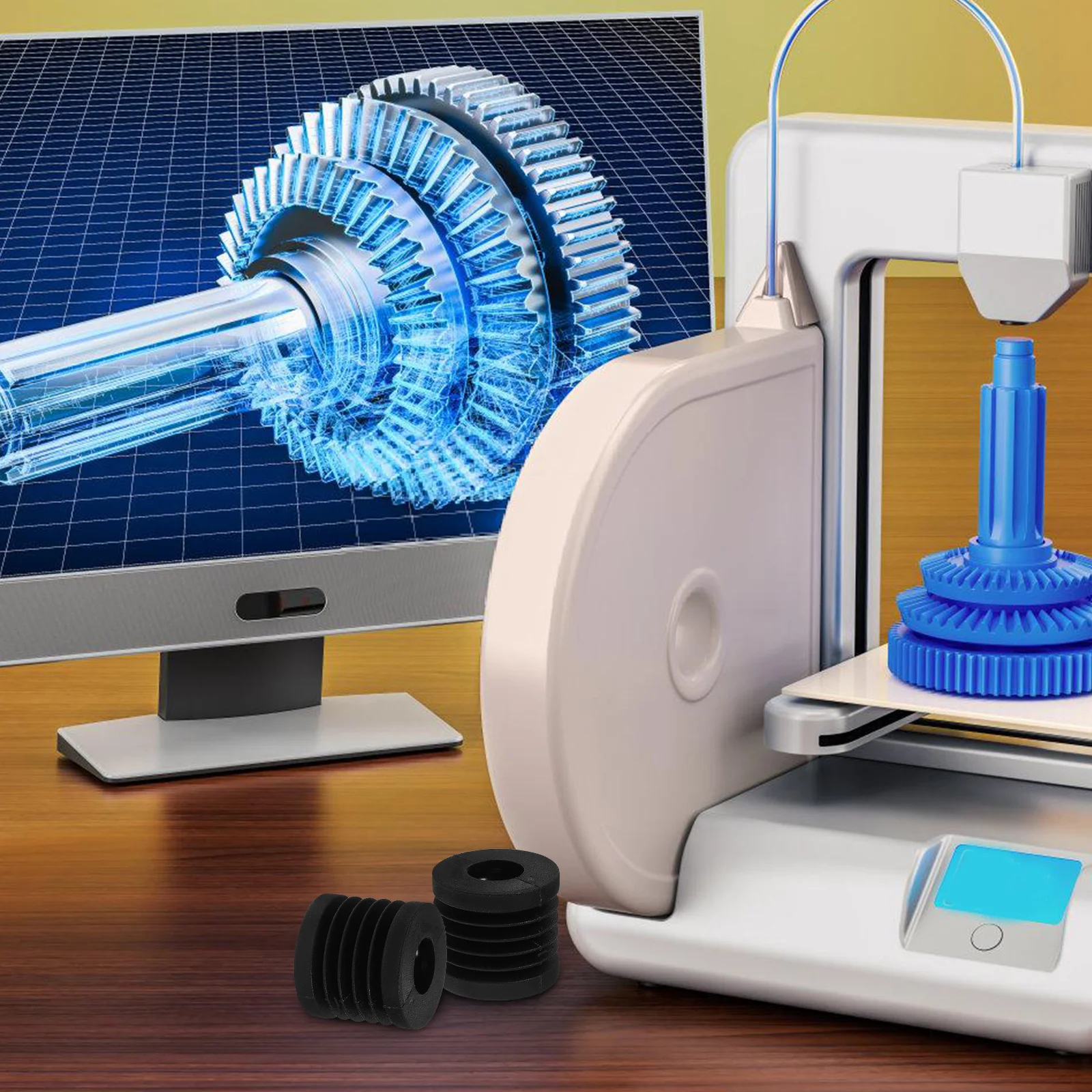 

2 Pcs 3D Printer Shock Feet Anti Vibration Pads 12 5mm Inner Diameter 29mm Outer 26mm Height Printer Accessories Parts